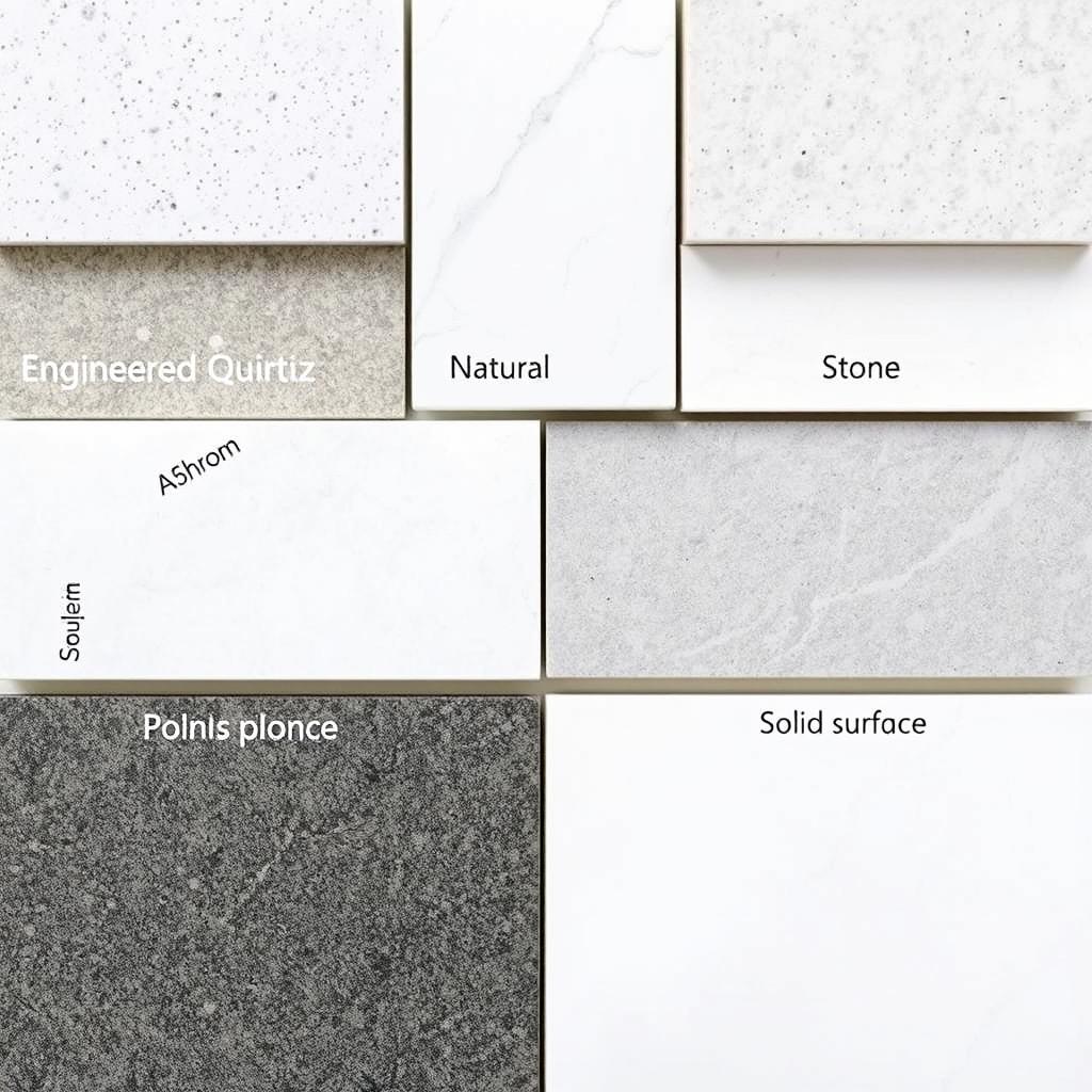 Countertop material options for Sydney bathroom remodels Countertop material options for Sydney bathroom remodels