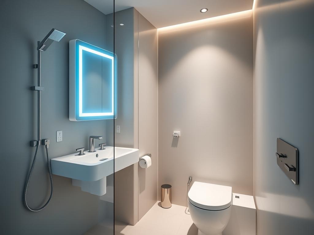 Smart technology integration in modern Sydney bathroom remodel Smart technology integration in modern Sydney bathroom remodel